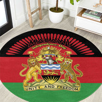 Malawi Independence Day Round Carpet Coat Of Arms Flag Style