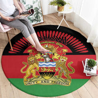 Malawi Independence Day Round Carpet Coat Of Arms Flag Style