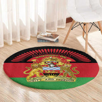 Malawi Independence Day Round Carpet Coat Of Arms Flag Style