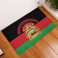 Malawi Independence Day Rubber Doormat Coat Of Arms Flag Style