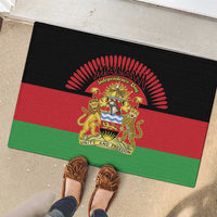 Malawi Independence Day Rubber Doormat Coat Of Arms Flag Style