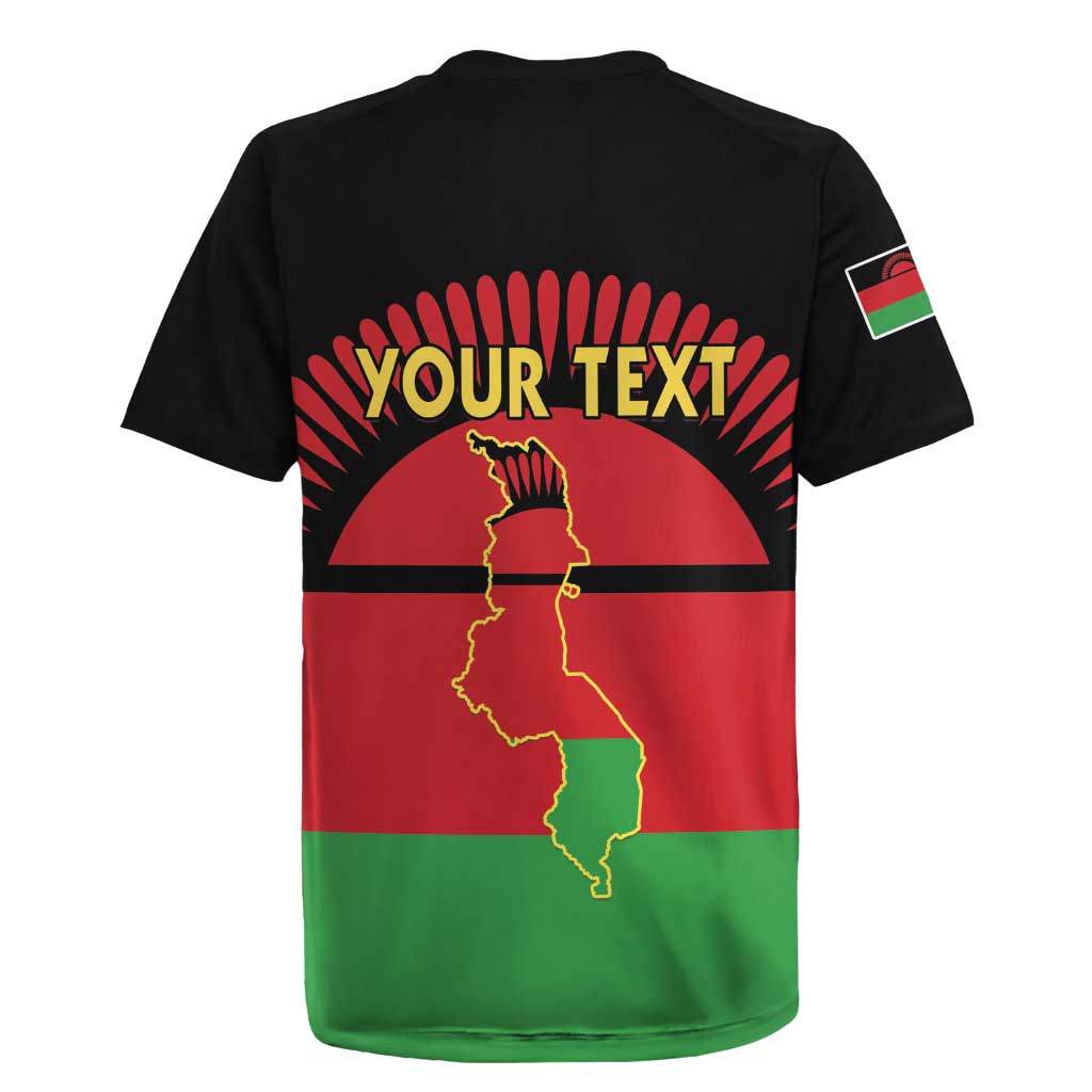 Personalized Malawi Independence Day Rugby Jersey Coat Of Arms Flag Style