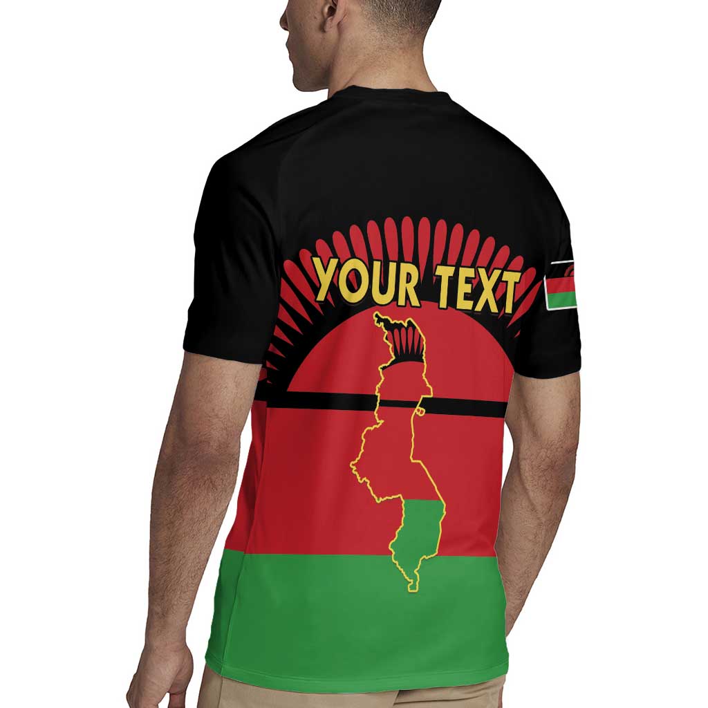 Personalized Malawi Independence Day Rugby Jersey Coat Of Arms Flag Style