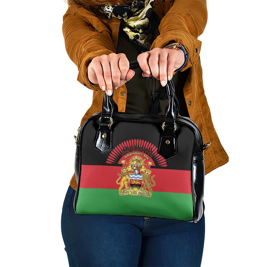Malawi Independence Day Shoulder Handbag Coat Of Arms Flag Style