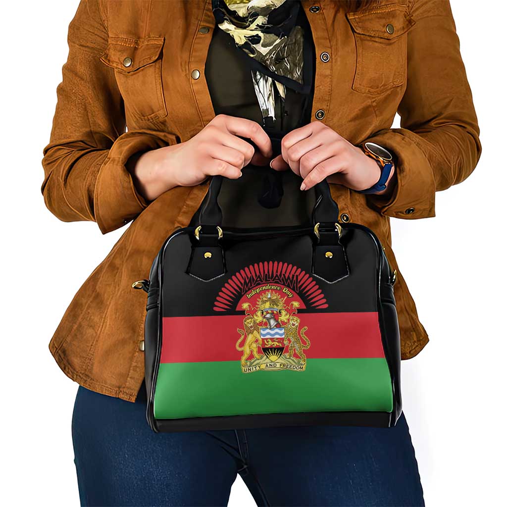 Malawi Independence Day Shoulder Handbag Coat Of Arms Flag Style
