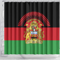 Malawi Independence Day Shower Curtain Coat Of Arms Flag Style