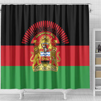 Malawi Independence Day Shower Curtain Coat Of Arms Flag Style