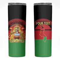 Personalized Malawi Independence Day Skinny Tumbler Coat Of Arms Flag Style