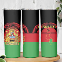 Personalized Malawi Independence Day Skinny Tumbler Coat Of Arms Flag Style