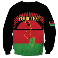 Personalized Malawi Independence Day Sweatshirt Coat Of Arms Flag Style