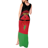 Personalized Malawi Independence Day Tank Maxi Dress Coat Of Arms Flag Style