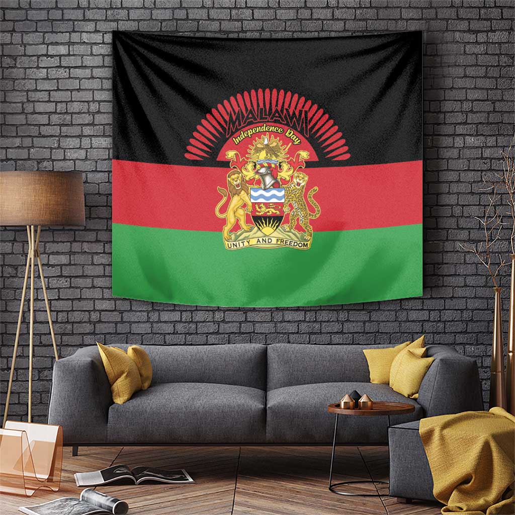 Malawi Independence Day Tapestry Coat Of Arms Flag Style