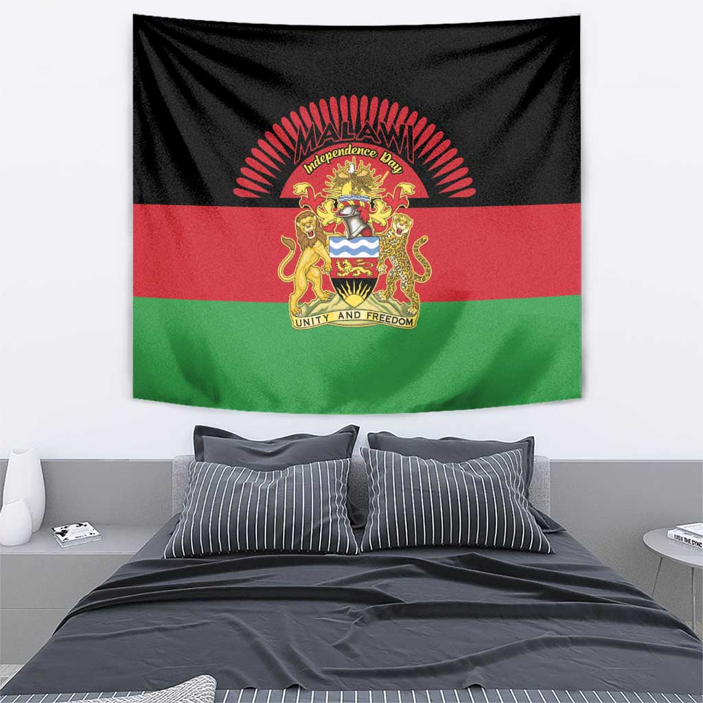 Malawi Independence Day Tapestry Coat Of Arms Flag Style