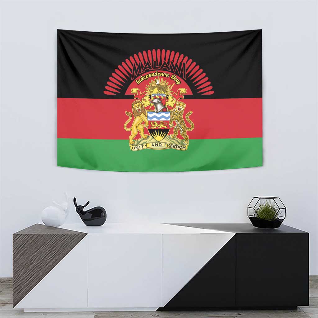Malawi Independence Day Tapestry Coat Of Arms Flag Style