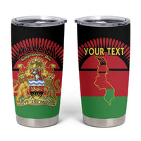 Personalized Malawi Independence Day Tumbler Cup Coat Of Arms Flag Style