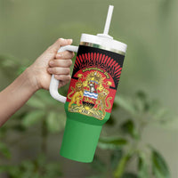 Personalized Malawi Independence Day Tumbler With Handle Coat Of Arms Flag Style