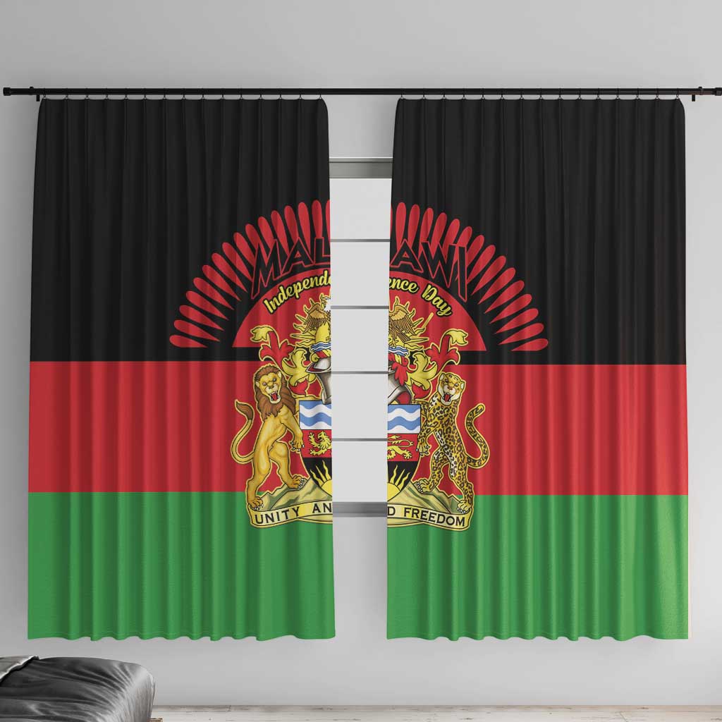 Malawi Independence Day Window Curtain Coat Of Arms Flag Style