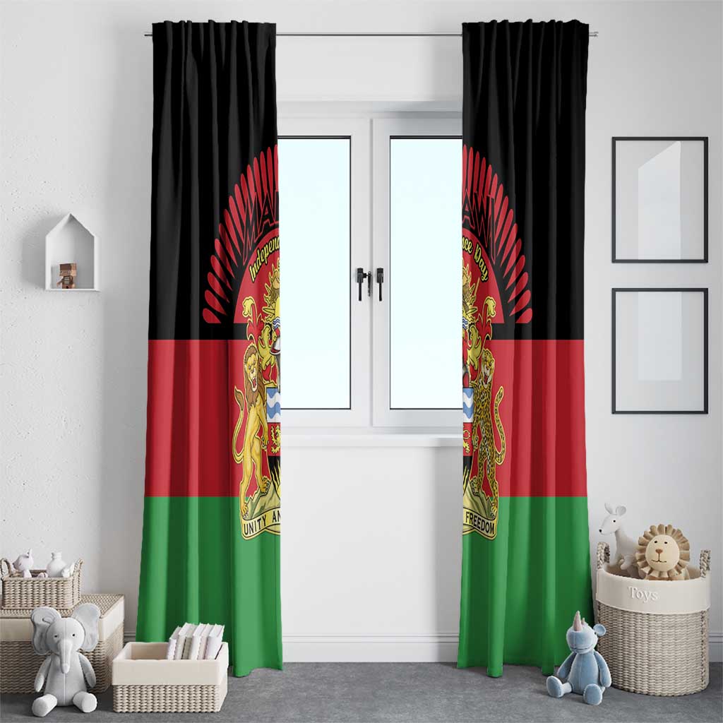 Malawi Independence Day Window Curtain Coat Of Arms Flag Style