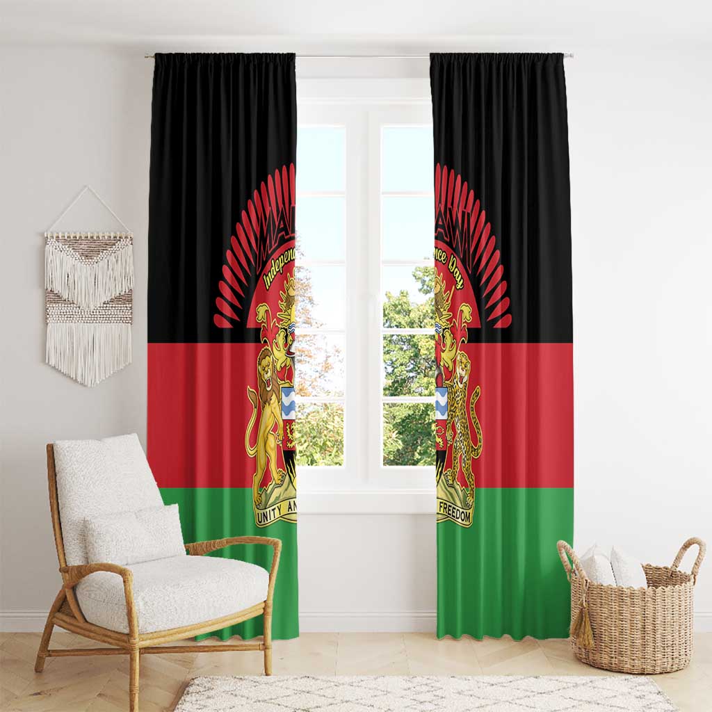 Malawi Independence Day Window Curtain Coat Of Arms Flag Style