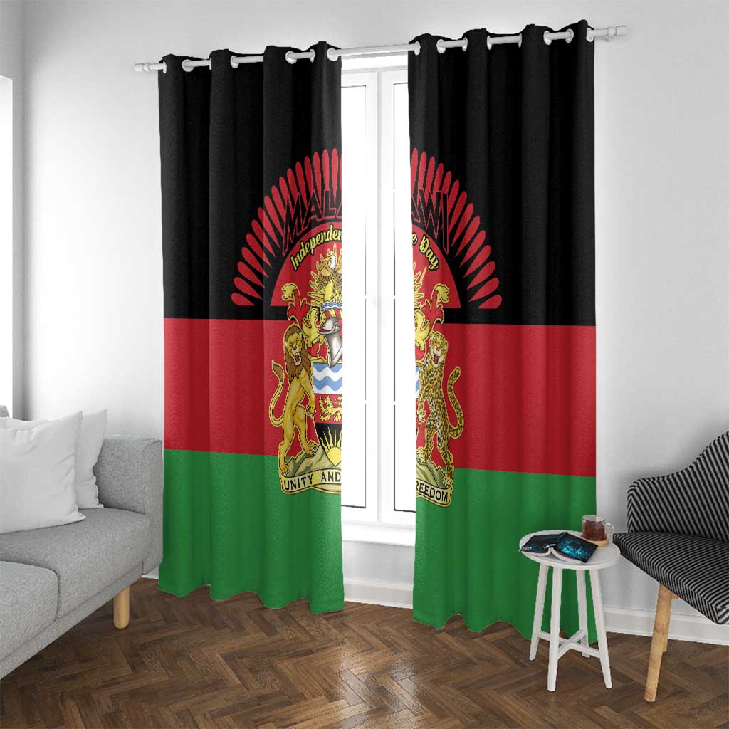 Malawi Independence Day Window Curtain Coat Of Arms Flag Style