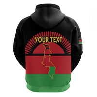 Personalized Malawi Independence Day Zip Hoodie Coat Of Arms Flag Style