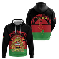 Personalized Malawi Independence Day Zip Hoodie Coat Of Arms Flag Style