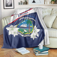 Liberia Independence Day Blanket Coat Of Arms Pepper Flowers