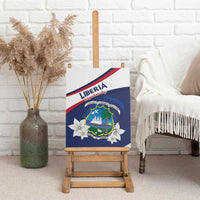 Liberia Independence Day Canvas Wall Art Coat Of Arms Pepper Flowers
