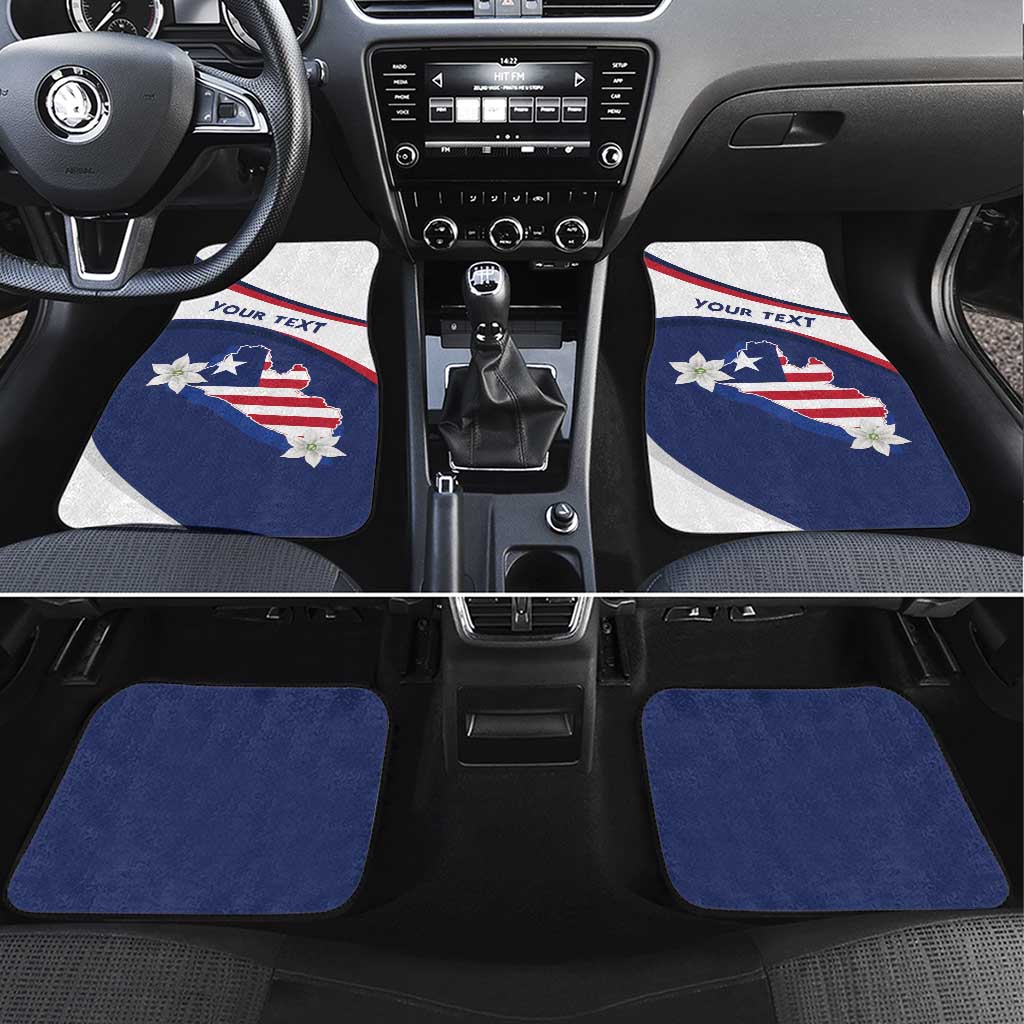 Liberia Independence Day Car Mats Coat Of Arms Pepper Flowers