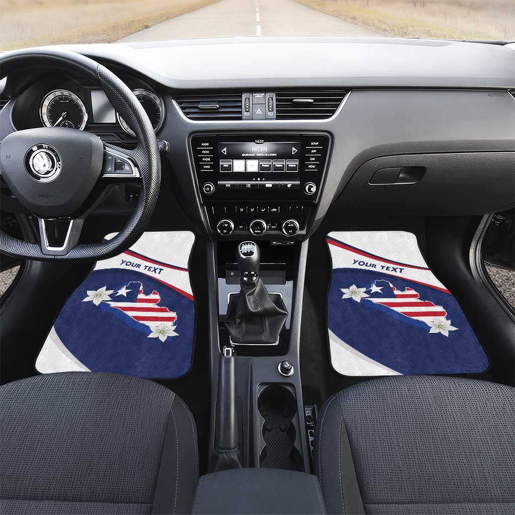 Liberia Independence Day Car Mats Coat Of Arms Pepper Flowers