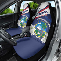 Liberia Independence Day Car Seat Cover Coat Of Arms Pepper Flowers