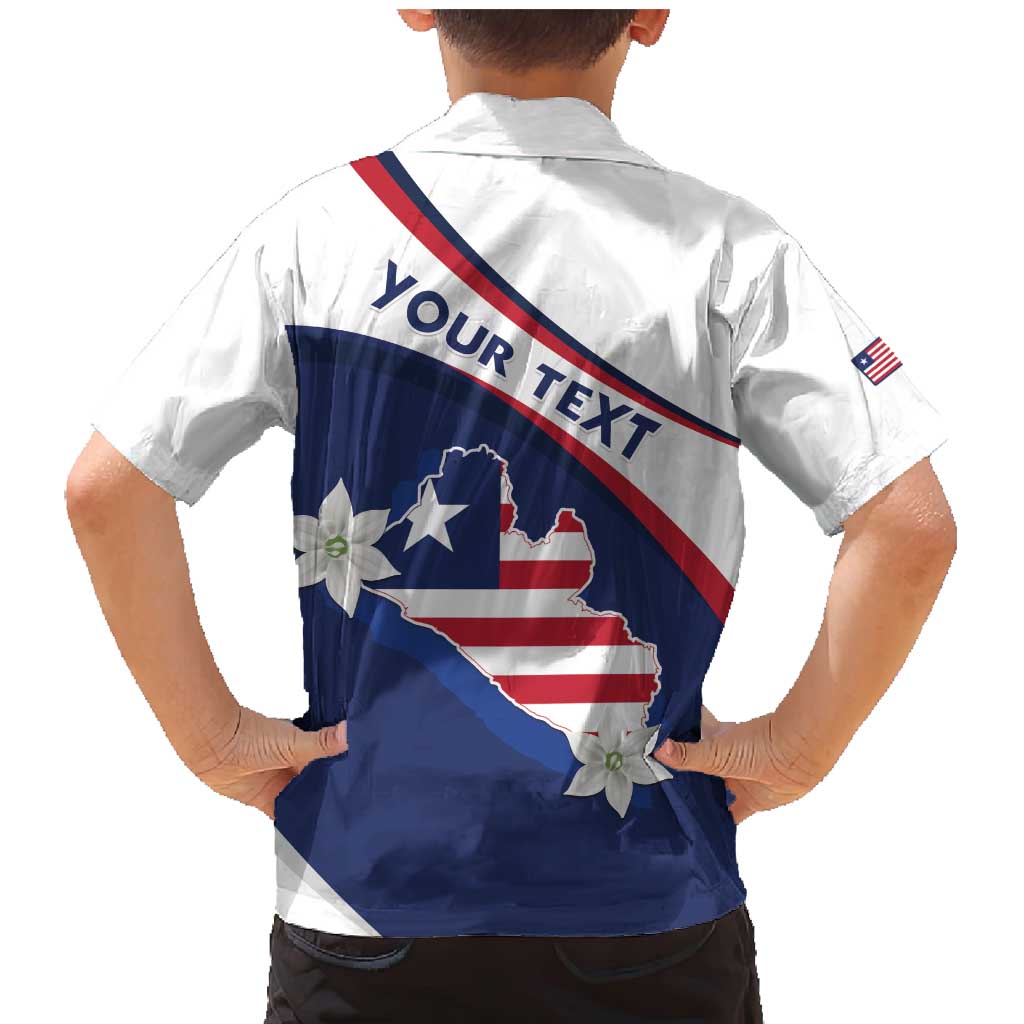 Personalized Liberia Independence Day Family Matching Mermaid Dress and Hawaiian Shirt Coat Of Arms Pepper Flowers