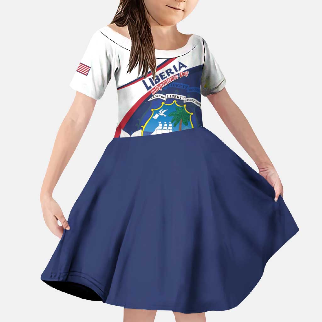 Personalized Liberia Independence Day Family Matching Mermaid Dress and Hawaiian Shirt Coat Of Arms Pepper Flowers