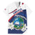 Personalized Liberia Independence Day Family Matching Off The Shoulder Long Sleeve Dress and Hawaiian Shirt Coat Of Arms Pepper Flowers