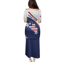 Personalized Liberia Independence Day Family Matching Puletasi and Hawaiian Shirt Coat Of Arms Pepper Flowers