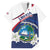 Personalized Liberia Independence Day Family Matching Short Sleeve Bodycon Dress and Hawaiian Shirt Coat Of Arms Pepper Flowers