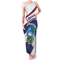 Personalized Liberia Independence Day Family Matching Tank Maxi Dress and Hawaiian Shirt Coat Of Arms Pepper Flowers