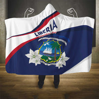 Liberia Independence Day Hooded Blanket Coat Of Arms Pepper Flowers