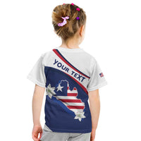 Personalized Liberia Independence Day Kid T Shirt Coat Of Arms Pepper Flowers