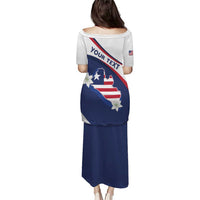 Personalized Liberia Independence Day Puletasi Coat Of Arms Pepper Flowers