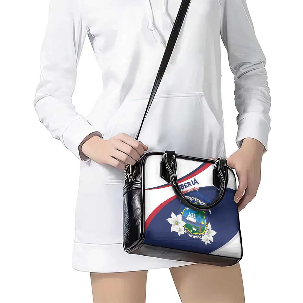 Liberia Independence Day Shoulder Handbag Coat Of Arms Pepper Flowers