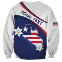Personalized Liberia Independence Day Sweatshirt Coat Of Arms Pepper Flowers