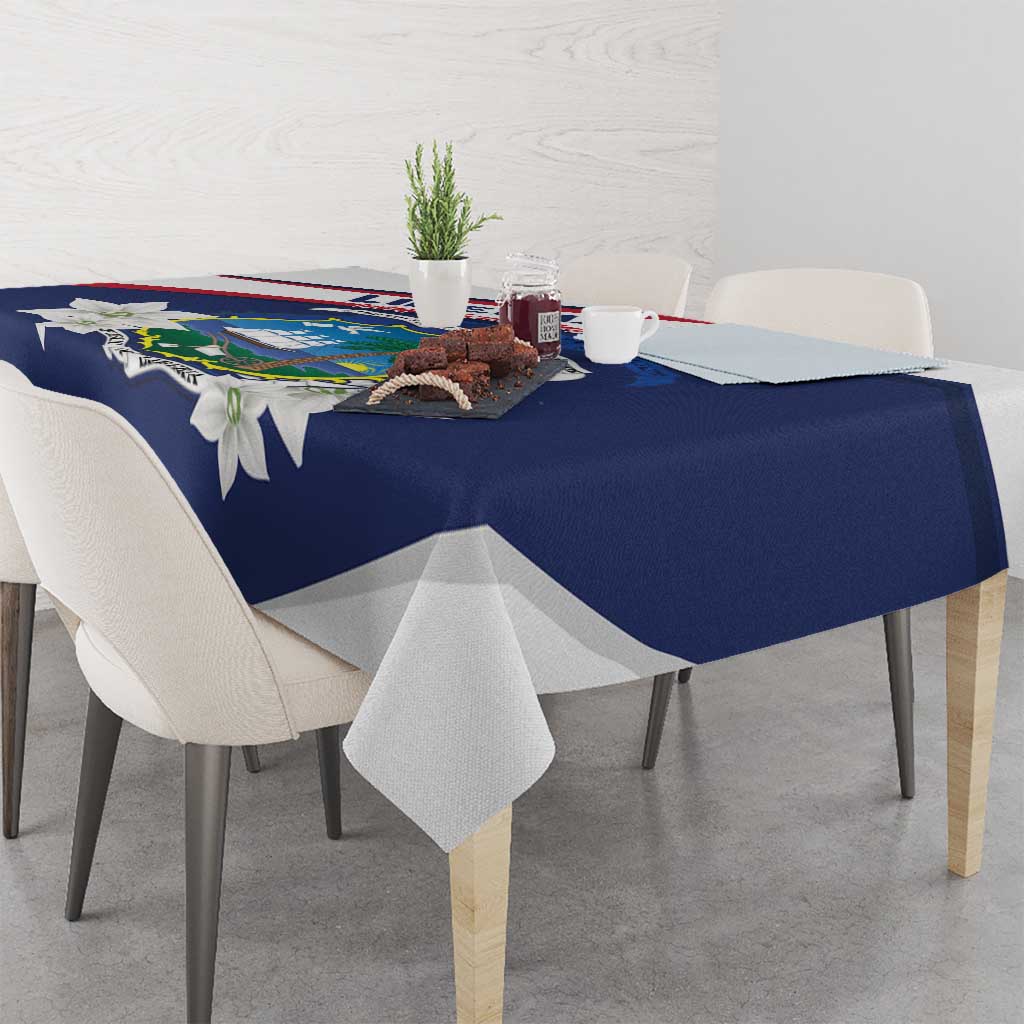 Liberia Independence Day Tablecloth Coat Of Arms Pepper Flowers