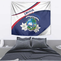 Liberia Independence Day Tapestry Coat Of Arms Pepper Flowers