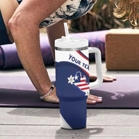 Personalized Liberia Independence Day Tumbler With Handle Coat Of Arms Pepper Flowers