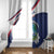Liberia Independence Day Window Curtain Coat Of Arms Pepper Flowers