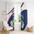 Liberia Independence Day Window Curtain Coat Of Arms Pepper Flowers