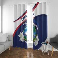 Liberia Independence Day Window Curtain Coat Of Arms Pepper Flowers