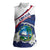 Personalized Liberia Independence Day Women Sleeveless Polo Shirt Coat Of Arms Pepper Flowers