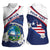 Personalized Liberia Independence Day Women Sleeveless Polo Shirt Coat Of Arms Pepper Flowers